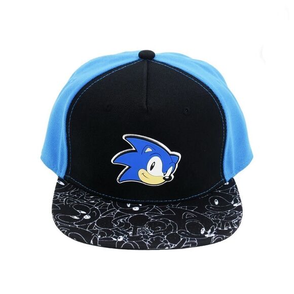 Sonic the Hedgehog Baseball Cap Adjustable Snapback Flat Brim Hat - Picture 4 of 9